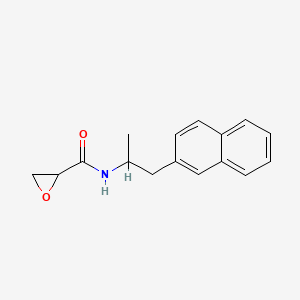 molecular formula C16H17NO2 B2371702 N-(1-Naphthalen-2-ylpropan-2-yl)oxirane-2-carboxamide CAS No. 2418719-42-1