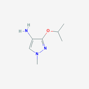 molecular formula C7H13N3O B2371705 1-甲基-3-(丙-2-氧基)-1H-吡唑-4-胺 CAS No. 1354241-25-0