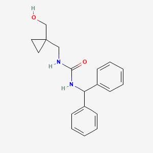 molecular formula C19H22N2O2 B2371712 1-Benzhydryl-3-((1-(hydroxymethyl)cyclopropyl)methyl)urea CAS No. 1257553-64-2