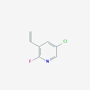 molecular formula C7H5ClFN B2371737 5-氯-3-乙烯基-2-氟吡啶 CAS No. 1824297-16-6