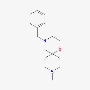 molecular formula C16H24N2O B2371738 4-苄基-9-甲基-1-氧杂-4,9-二氮杂螺[5.5]十一烷 CAS No. 1352925-36-0