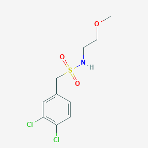 molecular formula C10H13Cl2NO3S B2371741 1-(3,4-dichlorophenyl)-N-(2-methoxyethyl)methanesulfonamide CAS No. 1280835-56-4