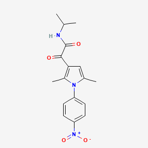 2-[2,5-dimethyl-1-(4-nitrophenyl)-1H-pyrrol-3-yl]-N-isopropyl-2-oxoacetamide