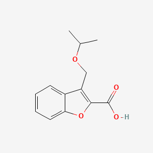 molecular formula C13H14O4 B2371750 3-[(丙烷-2-氧基)甲基]-1-苯并呋喃-2-羧酸 CAS No. 731802-25-8