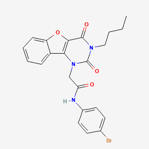 N-(4-bromophenyl)-2-(3-butyl-2,4-dioxo-3,4-dihydro[1]benzofuro[3,2-d]pyrimidin-1(2H)-yl)acetamide