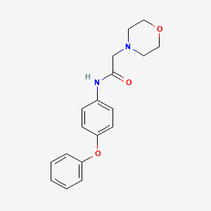 molecular formula C18H20N2O3 B2371756 2-morpholin-4-yl-N-(4-phenoxyphenyl)acetamide CAS No. 74245-74-2