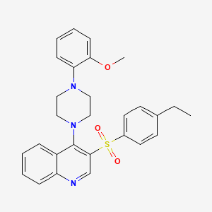 molecular formula C28H29N3O3S B2371757 3-((4-Ethylphenyl)sulfonyl)-4-(4-(2-methoxyphenyl)piperazin-1-yl)quinoline CAS No. 899356-15-1
