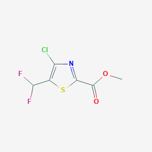 molecular formula C6H4ClF2NO2S B2371762 4-氯-5-(二氟甲基)-1,3-噻唑-2-甲酸甲酯 CAS No. 2205147-30-2