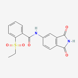 molecular formula C17H14N2O5S B2371777 N-(1,3-dioxoisoindol-5-yl)-2-ethylsulfonylbenzamide CAS No. 922669-48-5
