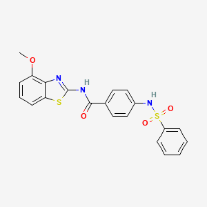 N-(4-methoxybenzo[d]thiazol-2-yl)-4-(phenylsulfonamido)benzamide