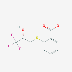 methyl 2-{[(2S)-3,3,3-trifluoro-2-hydroxypropyl]sulfanyl}benzenecarboxylate