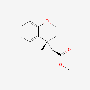 molecular formula C13H14O3 B2371819 Methyl (1'S,4R)-spiro[2,3-dihydrochromene-4,2'-cyclopropane]-1'-carboxylate CAS No. 2243508-91-8