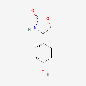 molecular formula C9H9NO3 B2371823 4-(4-Hydroxyphenyl)-1,3-oxazolidin-2-one CAS No. 1059200-23-5