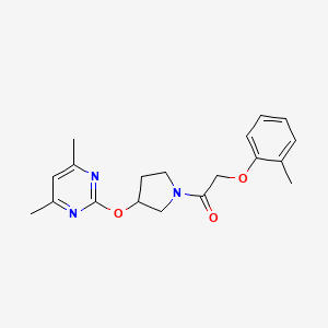 1-(3-((4,6-Dimethylpyrimidin-2-yl)oxy)pyrrolidin-1-yl)-2-(o-tolyloxy)ethanone