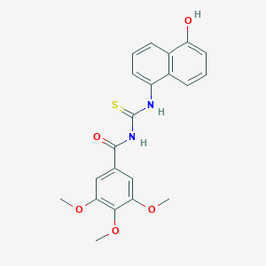 molecular formula C21H20N2O5S B237184 N-(5-hydroxy-1-naphthyl)-N'-(3,4,5-trimethoxybenzoyl)thiourea 