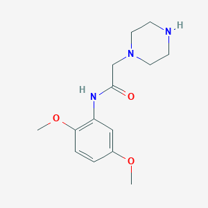 molecular formula C14H21N3O3 B2371847 N-(2,5-dimethoxyphenyl)-2-(piperazin-1-yl)acetamide CAS No. 946775-13-9