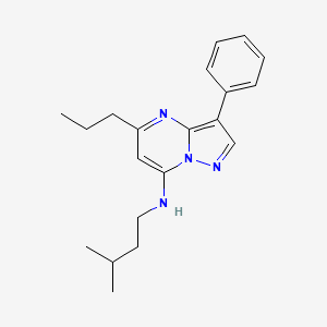 N-(3-methylbutyl)-3-phenyl-5-propylpyrazolo[1,5-a]pyrimidin-7-amine