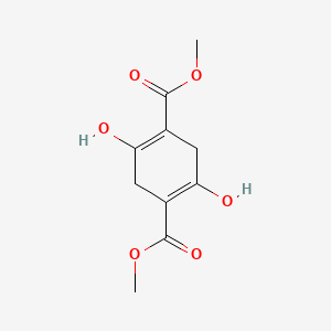 molecular formula C10H12O6 B2371857 Dimethyl 2,5-dihydroxycyclohexa-1,4-diene-1,4-dicarboxylate CAS No. 27712-87-4