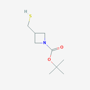 molecular formula C9H17NO2S B2371861 叔丁基 3-(巯基甲基)氮杂环丁烷-1-羧酸酯 CAS No. 1236007-18-3