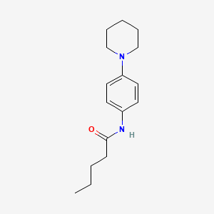 N-(4-piperidinophenyl)pentanamide