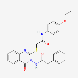 N-(4-ethoxyphenyl)-2-((4-oxo-3-(2-phenylacetamido)-3,4-dihydroquinazolin-2-yl)thio)acetamide
