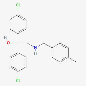 1,1-Bis(4-chlorophenyl)-2-[(4-methylbenzyl)amino]-1-ethanol