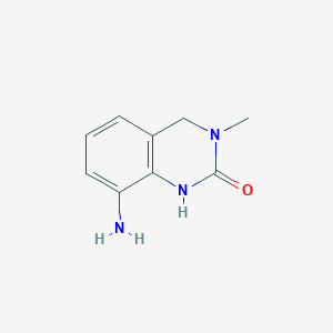 molecular formula C9H11N3O B2371886 8-amino-3-methyl-3,4-dihydroquinazolin-2(1H)-one CAS No. 148890-77-1