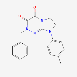 molecular formula C19H18N4O2 B2371888 2-benzyl-8-(p-tolyl)-7,8-dihydroimidazo[2,1-c][1,2,4]triazine-3,4(2H,6H)-dione CAS No. 941891-56-1