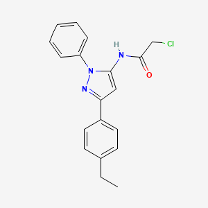 2-chloro-N-[3-(4-ethylphenyl)-1-phenyl-1H-pyrazol-5-yl]acetamide