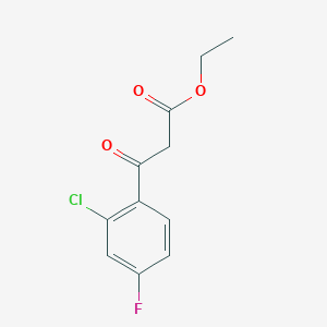 molecular formula C11H10ClFO3 B2371894 Ethyl 3-(2-chloro-4-fluorophenyl)-3-oxopropanoate CAS No. 951784-80-8