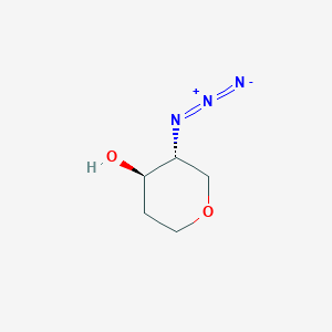 molecular formula C5H9N3O2 B2371900 (3R,4R)-3-Azidooxan-4-ol CAS No. 2089560-09-6