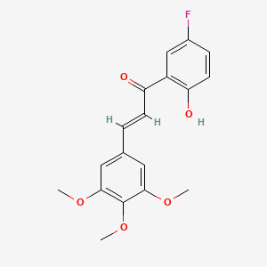 molecular formula C18H17FO5 B2371905 (E)-1-(5-fluoro-2-hydroxyphenyl)-3-(3,4,5-trimethoxyphenyl)prop-2-en-1-one CAS No. 527751-44-6
