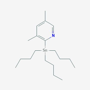 molecular formula C19H35NSn B2371914 3,5-Dimethyl-2-(tributylstannyl)pyridine CAS No. 445373-10-4