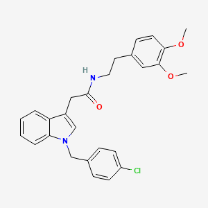 2-(1-(4-chlorobenzyl)-1H-indol-3-yl)-N-(3,4-dimethoxyphenethyl)acetamide