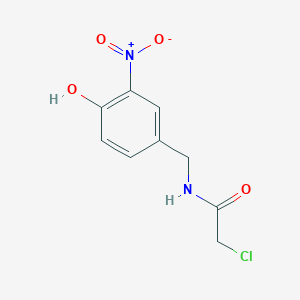 molecular formula C9H9ClN2O4 B2371927 2-chloro-N-(4-hydroxy-3-nitrobenzyl)acetamide CAS No. 300707-85-1