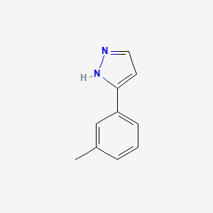 molecular formula C10H10N2 B2371933 3-(m-Tolyl)-1H-pyrazole CAS No. 149739-36-6