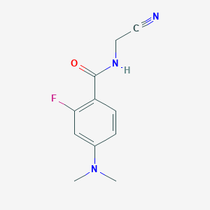 molecular formula C11H12FN3O B2371941 N-(cyanomethyl)-4-(dimethylamino)-2-fluorobenzamide CAS No. 2093547-70-5