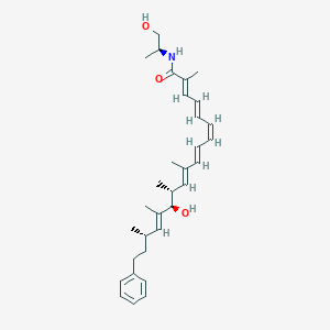 molecular formula C13H10BrNO B237195 (2E,4E,6Z,8E,10E,12R,13R,14E,16S)-13-hydroxy-N-[(2S)-1-hydroxypropan-2-yl]-2,10,12,14,16-pentamethyl-18-phenyloctadeca-2,4,6,8,10,14-hexaenamide CAS No. 135383-02-7