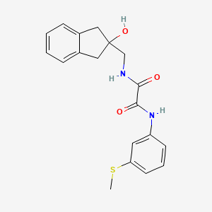 N1-((2-hydroxy-2,3-dihydro-1H-inden-2-yl)methyl)-N2-(3-(methylthio)phenyl)oxalamide