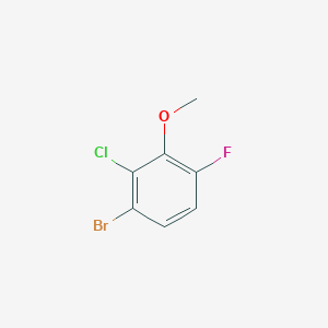 molecular formula C7H5BrClFO B2371970 1-溴-2-氯-4-氟-3-甲氧基苯 CAS No. 943830-24-8