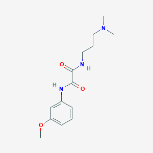 molecular formula C14H21N3O3 B2371973 N1-(3-(dimetilamino)propil)-N2-(3-metoxifenil)oxalamida CAS No. 886900-47-6