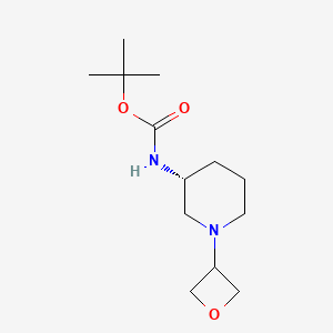 molecular formula C13H24N2O3 B2371995 (R)-tert-Butyl 1-(oxetan-3-yl)piperidin-3-ylcarbamate CAS No. 1349807-58-4