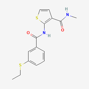 molecular formula C15H16N2O2S2 B2371999 2-(3-(ethylthio)benzamido)-N-methylthiophene-3-carboxamide CAS No. 898423-08-0