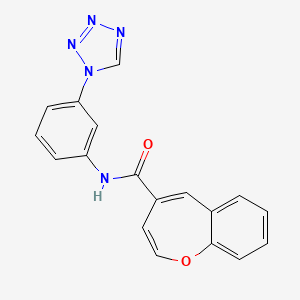 N-[3-(1H-tetrazol-1-yl)phenyl]-1-benzoxepine-4-carboxamide