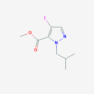 molecular formula C9H13IN2O2 B2372003 Methyl 4-iodo-1-isobutyl-1H-pyrazole-5-carboxylate CAS No. 1354706-00-5
