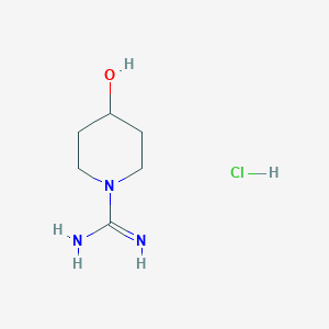 molecular formula C6H14ClN3O B2372005 4-Hydroxypiperidine-1-carboximidamide hydrochloride CAS No. 887624-46-6