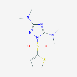 N-(3-(Dimethylamino)-1-(2-thienylsulfonyl)-1H-1,2,4-triazol-5-yl)-N,N-dimethylamine