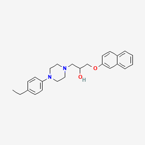1-(4-(4-Ethylphenyl)piperazin-1-yl)-3-(naphthalen-2-yloxy)propan-2-ol