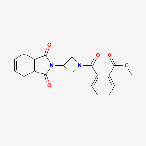 methyl 2-(3-(1,3-dioxo-3a,4,7,7a-tetrahydro-1H-isoindol-2(3H)-yl)azetidine-1-carbonyl)benzoate