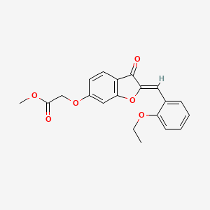 (Z)-methyl 2-((2-(2-ethoxybenzylidene)-3-oxo-2,3-dihydrobenzofuran-6-yl)oxy)acetate